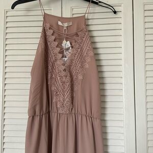 Wayf NWT size medium nude pink dress